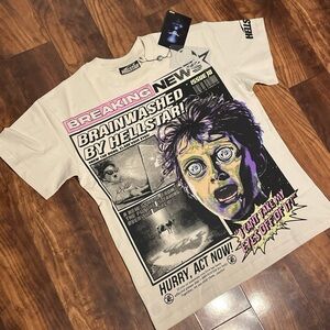 NEW Hellstar (SMALL) Breaking News Shirt NFC Authenticated ⭐️ (Dm before buying)